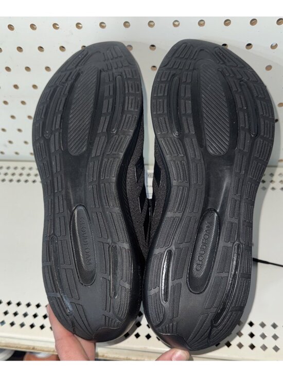 Adidas Runfalcon 3.0 Mens Athletic Running Shoes Size 9.5 Triple Black HP7544 main image 8